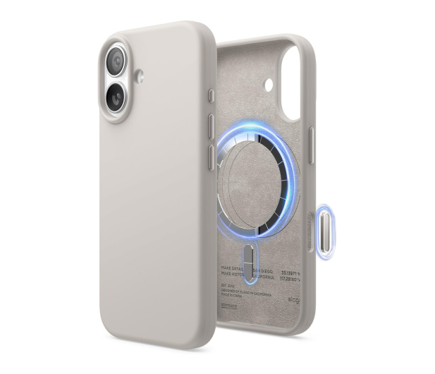 Elago Magsafe Silicon Case do iPhone 17 Stone ES17MSSC61-ST - 1360481 - zdjęcie